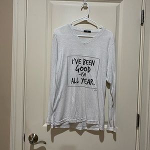 V- Neck “I’ve Been Good All Year” Long Sleeve